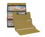 WhiteCoat Clipboard® Trifold - Tactical Brown Nursing Edition